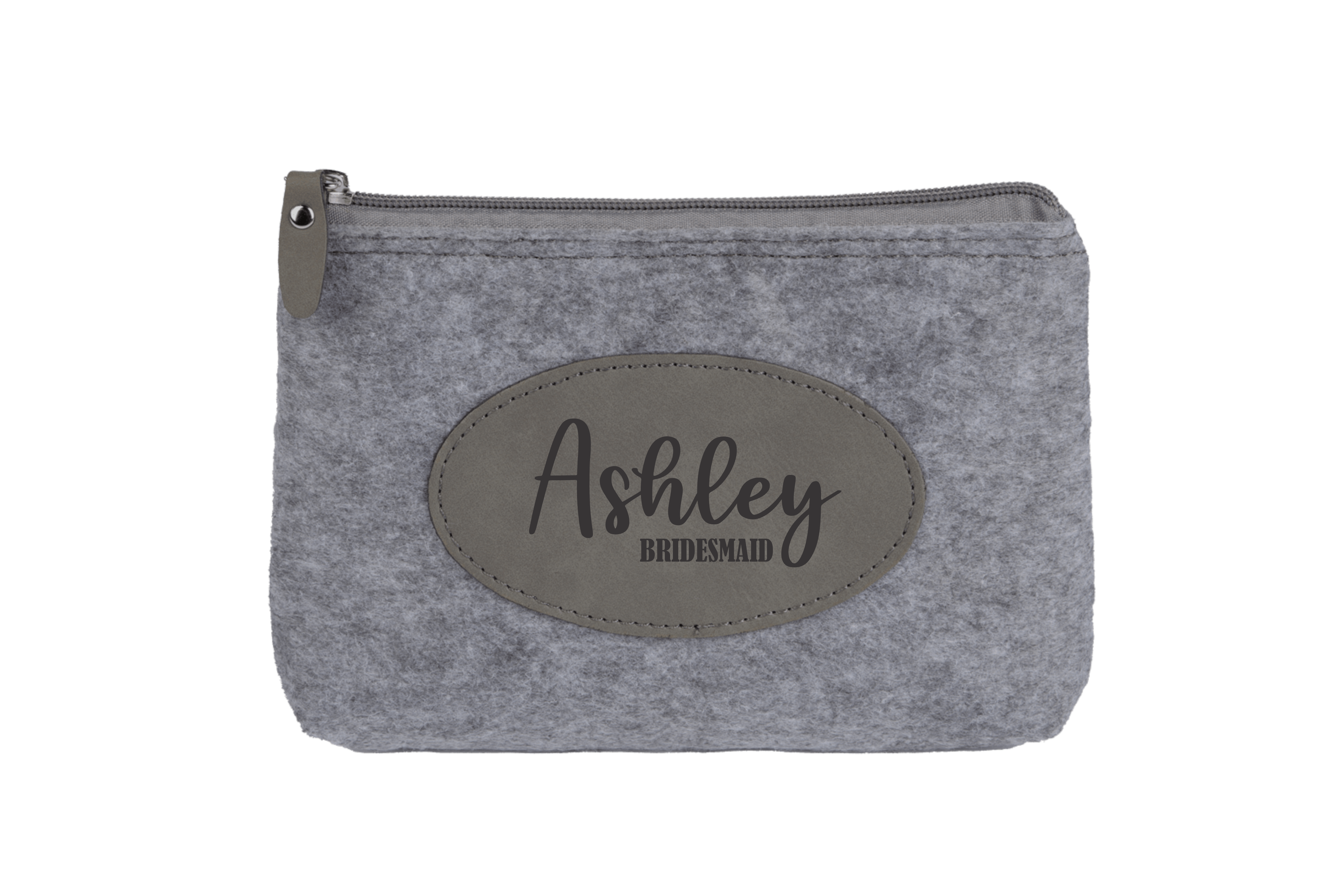 Name Make Up Bag with Option to add Title - Laser Engraved - High Quality - Wedding Party Gift