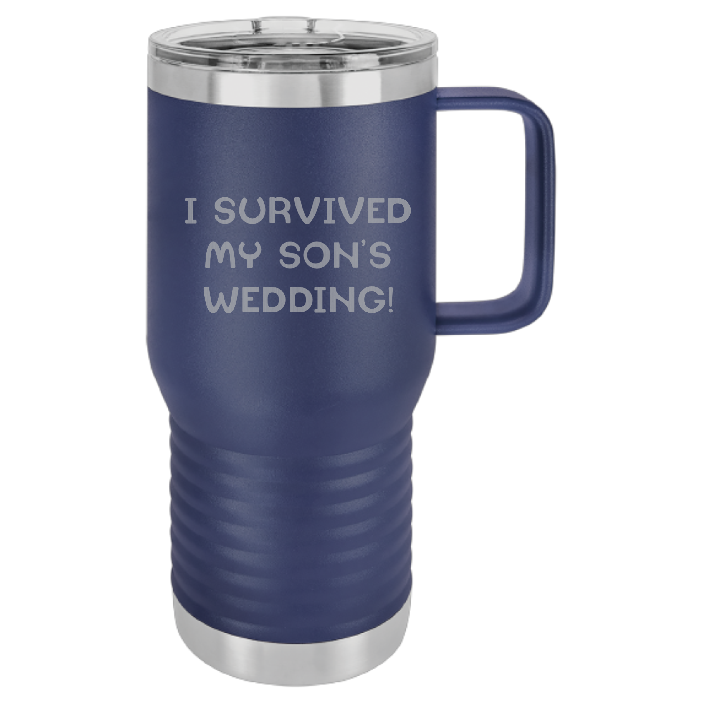 I Survived my Son or Daughter's Wedding - Polar Camel - Laser Engraved - Father of the Bride or Groom Gift - Fast Turn Around Time - High Quality