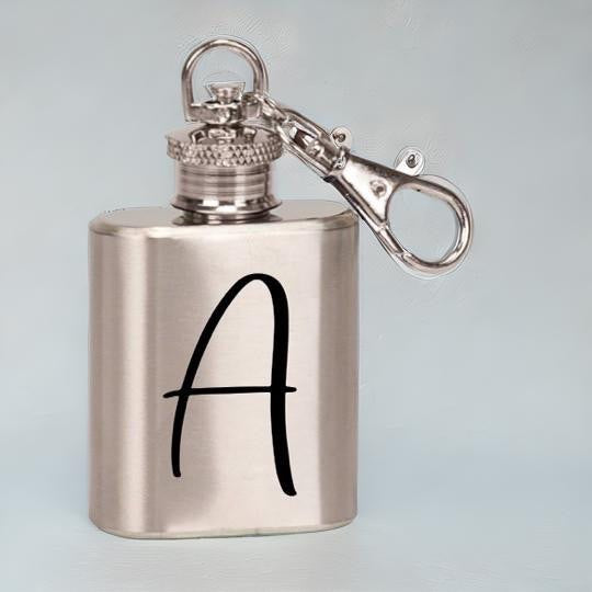 Keychain - Laser Engraved - Wedding Party Gift - Maid of Honor Gift - Bridesmaid Gift - Keychain Flask - Wedding Gift - Option 3