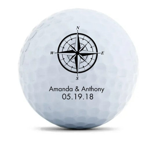Personalized Golf Ball Wedding Favor - Option 6